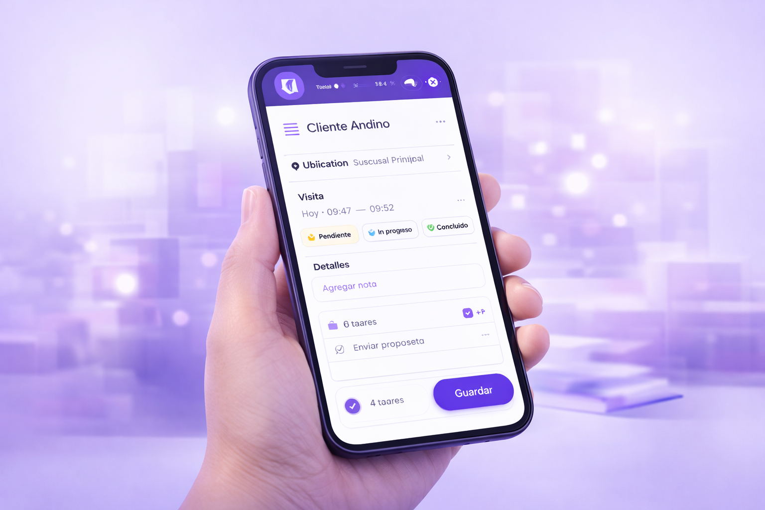 Registra visitas comerciales en Trak-App para gestión de fuerza comercial